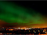 Northern Lights Hanging Over Glasgows West End
