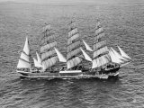 Barque Pamir in the English Channel after a 13,000 Mile Journey from Wellington, New Zealand