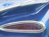 Tail Light on Blue Car