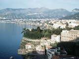 Gulf of Naples Italy Overlooking Sorrento and Nearby Mountains