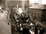 Railway Workers Cleaning the Cardiff Rail Name Plate 