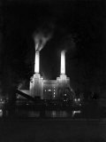 Buy Battersea Power Station Floodlit at Night, 1951 at AllPosters.com
