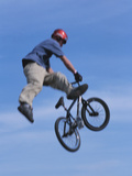 Buy Man Performing Trick on a Bicycle at AllPosters.com