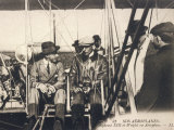 Wilbur Wright Shows His Plane to Alfonso XIII of Spain at the Ecole d'Aviation Pau France