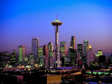 Buy Skyline of Seattle at Dusk at AllPosters.com
