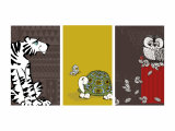Retro Animals Triptych