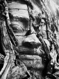 Stone Face of the Temple Ta Som and Angkor in Cambogia