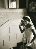 Jackie Kennedy Throwing the Bouquet