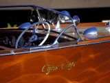 Chris Craft Classic Wooden Powerboat, Seattle Maritime Museum, Lake Union, Washington, USA