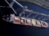 Buy Freighter Being Loaded with Wheat, Elliott Bay Grain Terminal, Seattle, Washington, USA at AllPosters.com