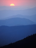 Sunrise, Appalachian Mountains, Great Smoky Mountains National Park, North Carolina, USA