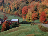 Jenne Farm in the Fall, near Woodstock, Vermont, USA