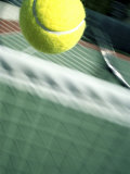 Tennis Racquet, Ball and Net