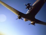 Dc-3 Airplane and Skydivers Zephyrhills, Florida, USA