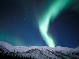 Buy Curtains of Green Northern Lights Above the Brooks Range, Alaska, USA at AllPosters.com