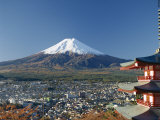 Pagoda and Mount Fuji, Honshu, Japan