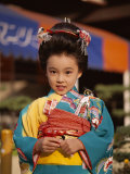 Girl Dressed in Kimono, Shichi-Go-San Festival (Festival for Three, Five, Seven Year Old Children)