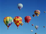 Buy Colorful Hot Air Balloons in Sky, Albuquerque, New Mexico, USA at AllPosters.com