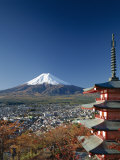 Pagoda and Mount Fuji, Honshu, Japan