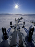 Trans-Alaska Pipeline From Prudhoe Bay to Valdez, Brooks Range, Alaska, USA