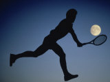 Moonlit Tennis Player