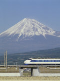 Buy Bullet Train, Mount Fuji, Japan at AllPosters.com