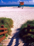 Buy Life Guard Station, Walkway, South Beach, Miami, Florida, USA at AllPosters.com