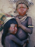 Caipo Indian Children, Xingu River, Brazil