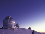 Observatories at Summit of Mauna Kea, Big Island, Hawaii, USA