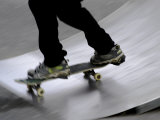 Buy Lower Half of Skateboarder on Ramp at AllPosters.com
