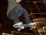 Buy Skateboarder in Midair at Night at AllPosters.com