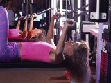 Buy Strength Training Woman with Reflection at AllPosters.com