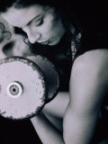 Buy Young Woman Exercising with Dumbbells at AllPosters.com
