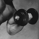 Buy Close-up of a Man Lifting a Dumbbell at AllPosters.com