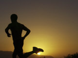 Buy Silhouette of a Man Running at AllPosters.com