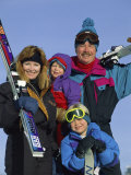Family of Skiers