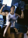 Buy Young Man Exercising with Dumbbells at AllPosters.com