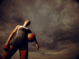 Low Angle View of a Young Woman Holding a Basketball