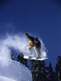 Airborne Snowboarder