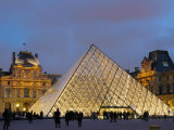 View of the Pyramid and the Louvre Museum Building