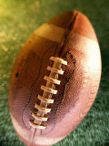 Close-up of an American Football