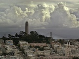 Storm Clouds Hover Over San Francisco's Coit Tower