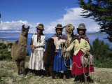 Aymara Indians Isla Del Sol Lake Titicaca, Bolivia