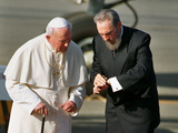 Buy Cuban President Fidel Castro,And Pope John Paul II at AllPosters.com
