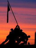 The Early Morning Sunrise Warms the Washington Sky