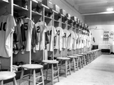 The Locker Room of the Brooklyn Dodgers Photographic Print