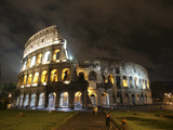 Buy The Ancient Colosseum is Lit up for the Occasion of the Day for the Abolition of the Death Penalty at AllPosters.com