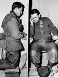 A Catholic Chaplain Hears the Confession of a Young Private after Services