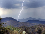 Lightning Strikes in the High Desert North of Phoenix, Ariz.