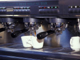 Cappucino Machine and Cups, Rome, Italy